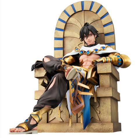 Fate/Grand Order - Ozymandias - 1/8 - Rider (MegaHouse) | MyFigureCollection.net Fate Grand Order Ozymandias, Figure Reference, Anime Figurines, Figure Poses, Fate Grand Order, Anime Figures, Art Reference Poses, Art Reference, Portal