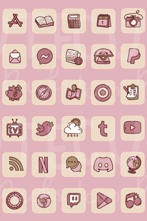 Samsung Icons, Hand Drawn App Icons, Android App Icon, All Apps Icon, App Store Icon, Hand Drawn Icons, Phone Organization, Ios Apps, Phone Icon