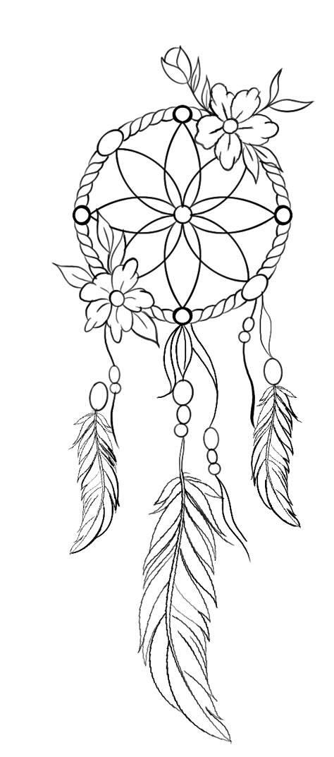 Women Stencil Tattoo, Simple Dream Catcher Tattoo Outline, Simple Tattoo Outlines For Beginners, Simple Calf Tattoos For Women, Chest Tattoo Female Stencil, Dream Catcher Tattoo Stencil, Things To Trace Drawings, Dream Catcher Tattoo Design For Women, Leg Tattoos Stencil