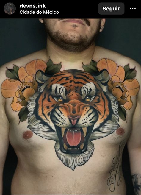 Neotrad Tiger, Tiger Neotraditional, Neo Traditional, Skin Art, Inspirational Tattoos, Traditional Tattoo, Big Cats, Tattoos, Animals