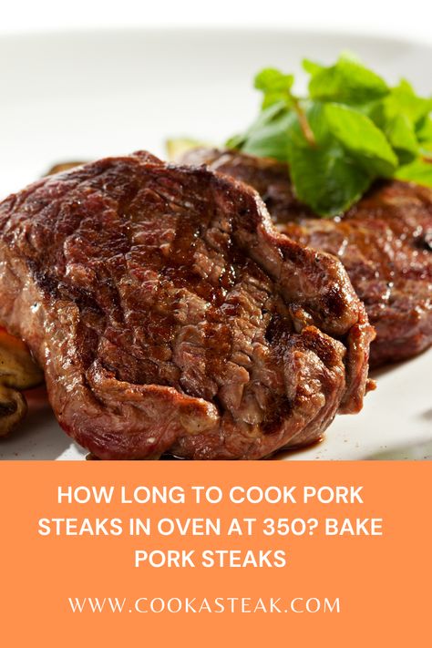 Tired of disappointing pork steaks that fall short of your culinary dreams? 🤔 Cook like a pro with our guide on how long to cook pork steaks in the oven at 350! 🍖 We've cracked the code and can't wait to share the untangled secrets, exact baking times, and mouthwatering side dishes that will leave you drooling. 🤤 Get ready to savor succulent and flavorful results every time! 😋 #cookingtips #porksteaks #ovenrecipes #succulentflavors #deliciousdishes Pork Steaks In Oven, Baked Pork Steaks In Oven, Pork Steak Recipes Oven, Pork Steaks In The Oven, Steaks In Oven, Pork Steak Oven, Cooking Pork Steaks, Steaks In The Oven, Baked Pork Steak