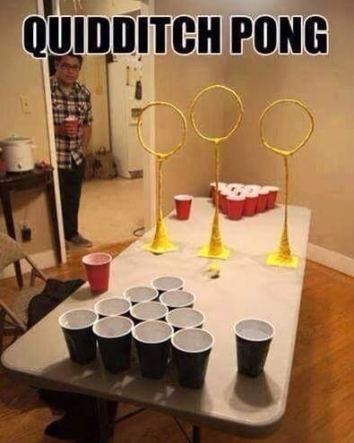 I want to play! Quidditch Pong, Harry Potter Dance, Cup Pong, Harry Potter Ornaments, Pong Game, Bar Crawl, Party Hardy, Dance Ideas, Beer Pong