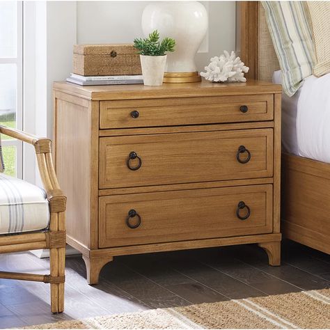 Barclay Butera Newport 3 Drawer Bachelor's Chest | Wayfair Bachelors Chest, Barclay Butera, 3 Drawer Nightstand, Wayfair Furniture, Night Stands, Hooker Furniture, Wood Nightstand, Primary Bedroom, Drawer Nightstand