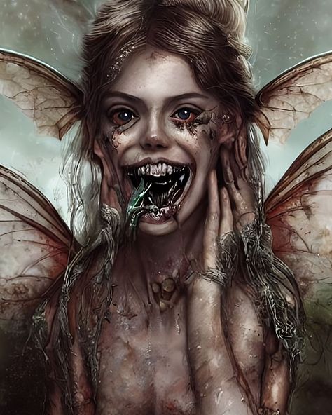 Horror Tooth Fairy, Demonic Fairy, Makeup Reality, Fairy Horror, Teeth Fairy, Horror Movie Characters, Tooth Fairy, Movie Characters, Horror Art