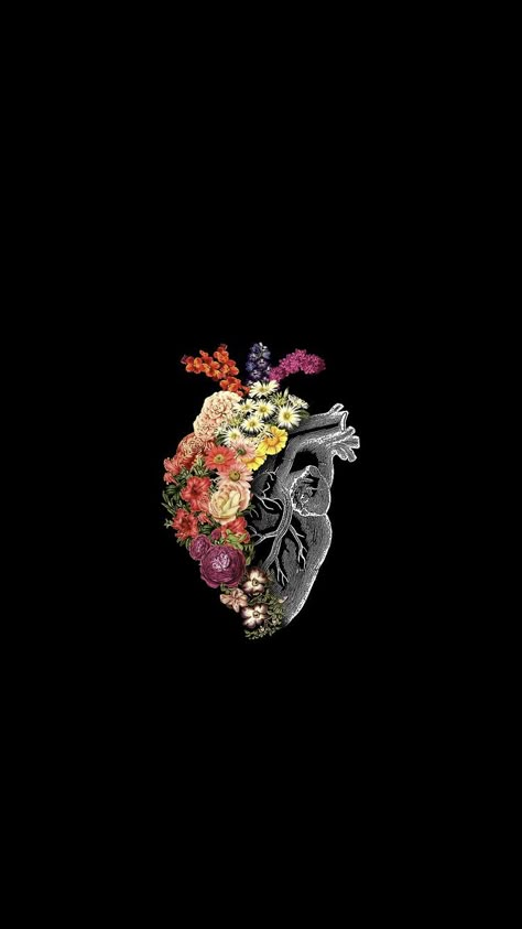 #wallpaper #lockscreen #background #tumblr Dark Love Wallpaper Backgrounds, Lungs Wallpaper, Best Iphone Wallpapers Lockscreen, Black Flowers Aesthetic, Flower Dark Background, Heart Lockscreen, Vintage Lockscreen, Wallpaper Tumblr Lockscreen, Lockscreen Background