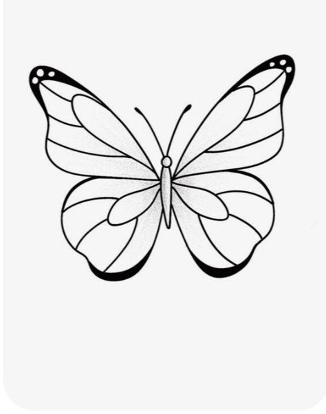 Butterfly Doodles Simple, Butterfly Line Drawing, Mouse Drawings, Butterfly Tattoo Stencil, Htv Ideas, Bag Drawing, Butterfly Coloring, Draw Ideas, Drawing Bag