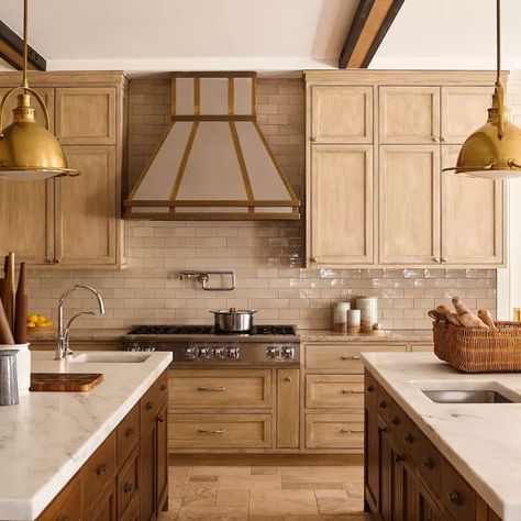 35 Kitchen Remodel Ideas, From Small DIY Projects to Gut Renovations Beige Kitchen Cabinets, Beige Cabinets, Classic White Kitchen, Galley Style Kitchen, Devol Kitchens, Big Room, Black Countertops, Beige Kitchen, Kitchen Colour Schemes