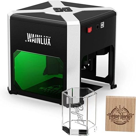 Amazon.com: Laser Engraver WAINLUX K6 Pro, 3000mW Laser Engraving Machine, 0.05mm Accuracy, BT Connection Portable Mini Laser Cutter Engraver Tool for Wood Vinyl Leather Glass, DIY Art, Logo Design Mini Laser Engraver, Art Logo Design, Machine Logo, Glass Diy, New Business Ideas, Laser Engraving Machine, Engraving Machine, Metal Engraving, Laser Machine