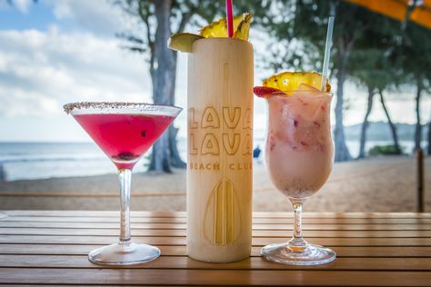 Sandy Toes, Bamboocha Mai Tai and Lava Lava Flow. Daniel Lane photo. Outside Dining, Maui Vacation, Lava Flow, Filipino Food, Mai Tai, Filipino Recipes, East Side, Kauai, Beach Club