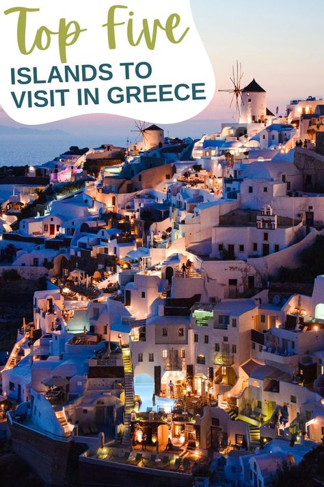 top 5 best islands in greece and how to pick which greek island to visit. Travel guide highlighting 5 most popular greek islands and which island in greece may be right for you #travelguide #greekisland #greekislands #travelgreece #greeceitinerary #greeceguide Which Greek Island To Visit, Best Greece Islands, Best Islands In Greece, Best Greek Islands To Visit, Mediterranean Vacation, Island To Visit, Islands In Greece, Greek Islands Vacation, Greek Islands To Visit