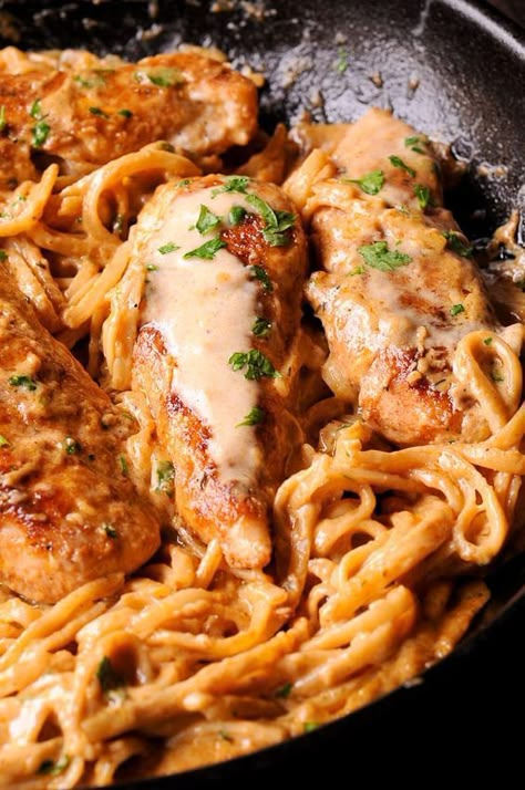 New Orleans Chicken Lazone Pasta Chicken Tender Pasta, Chicken Lazone Pasta, Spicy Chicken Tenders, Recipes With Pasta, Chicken Lazone, Spicy Chicken Pasta, Chicken And Pasta, Resep Pasta, Spicy Pasta