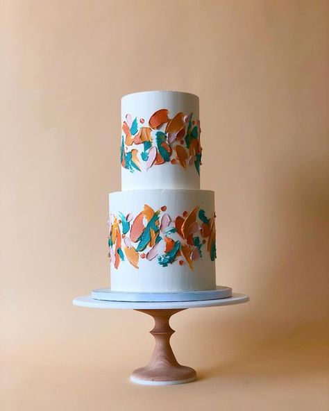 Paint Smear, House Cake, Happy Friday Friends, Negative Space, Jewel Tones, Happy Friday, Fig, Special Day, Wedding Cakes