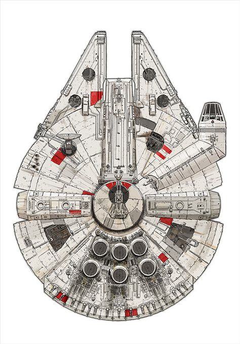 Millennium Falcon – Pirate Ship by David Kennad Han Solo And Chewbacca, Millenium Falcon, Star Wars Cake, Star Wars Vehicles, Star Wars Tattoo, Star Destroyer, Star Wars Ships, Star Wars Wallpaper, Star Wars Artwork