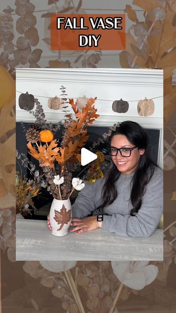 Rosa Enid on Instagram: "Fall Vase DIY 🍁

This DIY is super easy to do and it’s budget friendly! I got the Vase from the Dollar Tree and the Air dry clay from Walmart. 

 This is one of my favorites because you can customize it to fit your home style and decor! 

Steps to make:
Get a piece of clay, roll it into a ball and then flatten it out. Then you’re going to carve the shape you want on the vase. 

Once you have your shape cut out, add it to vase and let it fry. It takes about a day or two depending on how much clay you use.

Once it’s dried you can paint it and then add your flowers or stems!

#falldiy #fallcrafts #fallflorals #fallideas #claycraft" Fall Vase, Vase Diy, Diy Vase, Fall Diy, Dry Clay, Home Style, Fall Floral, Air Dry Clay, Fall Crafts