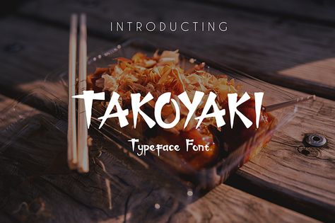 Takoyaki Font | dafont.com Takoyaki Logo, Watermark Photography, Travel Fonts, Food Font, Alphabet Display, Logo Theme, Japanese Typography, Photography Watermark, Typeface Font