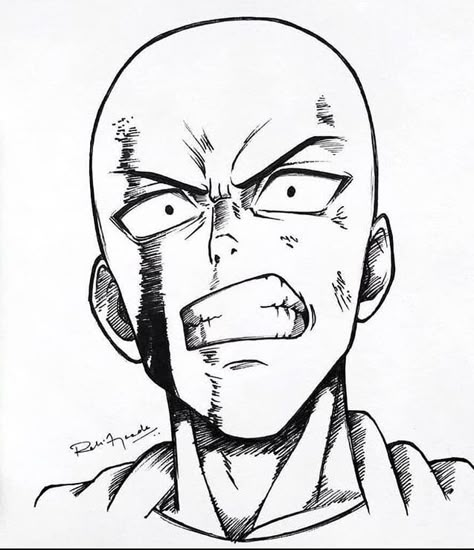 Anime One Punch Man, Saitama One Punch, Saitama One Punch Man, Naruto Sketch Drawing, One Punch Man Manga, Man Sketch, Naruto Sketch, Best Anime Drawings, One Punch Man Anime