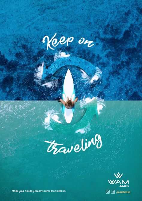 WAM Brazil Print Advert By Pagú Propaganda: Keep on Traveling, 1 | Ads of the World™ Print Ad Design Layout, Travels Creative Ads, Tourism Creative Ads, Hotel Ads Design, Coffee Ads Design, Travel Poster Design Graphics, Ad Design Layout, Cosmetic Ads Design, Travel Ads Design