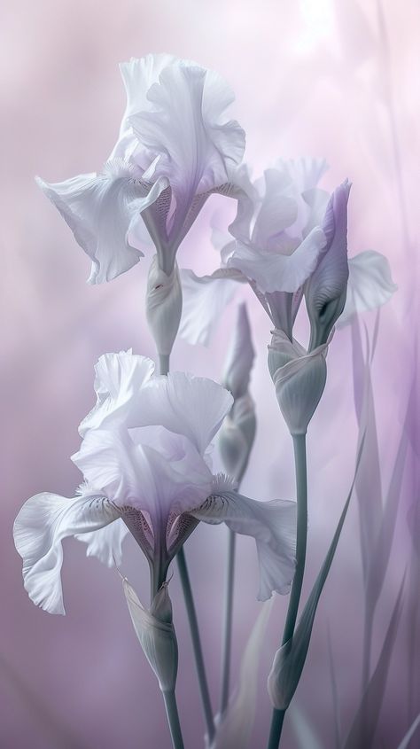 Ethereal Iris Blooms - Download Free Photo Now - StockCake Iris Wallpaper Aesthetic, Iris Flower Wallpaper, Iris Flowers Aesthetic, Iris Aesthetic, Iris Wallpaper, Flower References, Purple Backdrop, Iris Flower, Paper Patterns