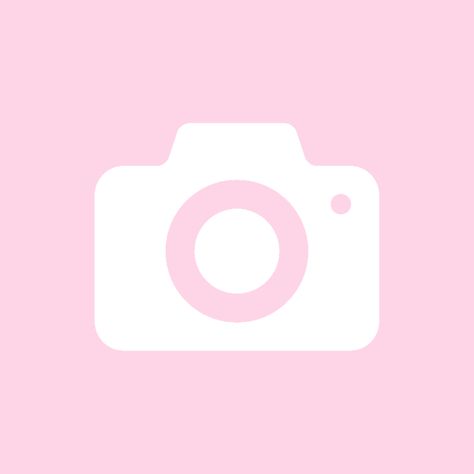 Pink Aesthetic Settings Icon, Camera Logo Aesthetic, Camera Pink Icon, Preppy Camera, Camera Icon Aesthetic, Camera Widget, Pink Camera Icon, Pink Apps, Spring Icons