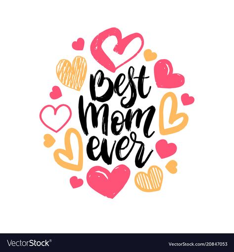 Happy Mothers Day Calligraphy, Happy Mothers Day Images, Calligraphy Illustration, Mothers Day Poster, Mothers Day Images, Mother Day Wishes, Happy Mother's Day Card, Beste Mama, Festival Poster