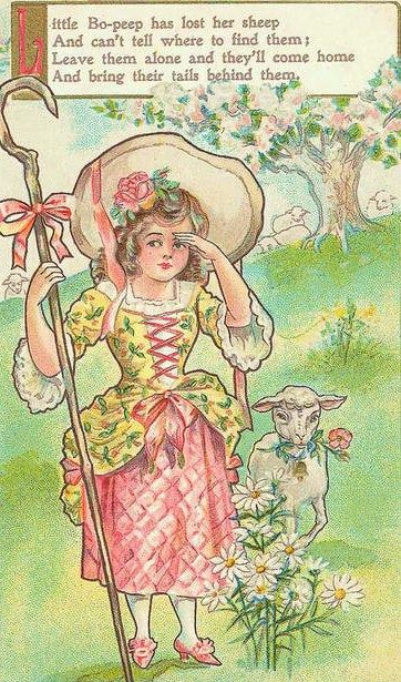 Little Bo-Peep Little Bo Peep Costume, Nursery Rhymes Poems, Old Nursery Rhymes, Sheep Nursery, Childrens Poems, Childrens Poetry, Fairytale Nursery, Little Bo Peep, Bo Peep