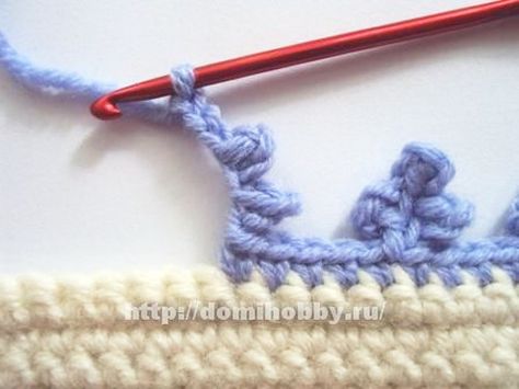 Simple Edges, Picot Crochet, Crochet Edging Pattern, Crochet Blanket Edging, Háčkované Lemy, Crochet Edges, Crochet Edgings, Crochet Border, Border Ideas