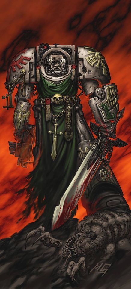 Dark Angels 40k, 40k Artwork, Game Of Thrones Funny, Dark Angels, Warhammer 40k Art, Fantasy Battle, Gallery Artwork, Warhammer Art, Knight Art