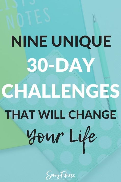 Ready to change your life? Your guide to which 30 day challenges work plus 9 unique 30-day challenge ideas that are absolutely life-changing! #newyearsresolution #30daychallenge #goaldigger #goalsetting #goals 5 Day Challenge Ideas, 30 Day Challenge For Men Life, Everyday Challenges 30 Day, Gut Challenge 30 Day, Work Challenges Ideas, Best 30 Day Challenge, 30 Days Health Challenge, Month Long Challenges, 30 Day Nutrition Challenge