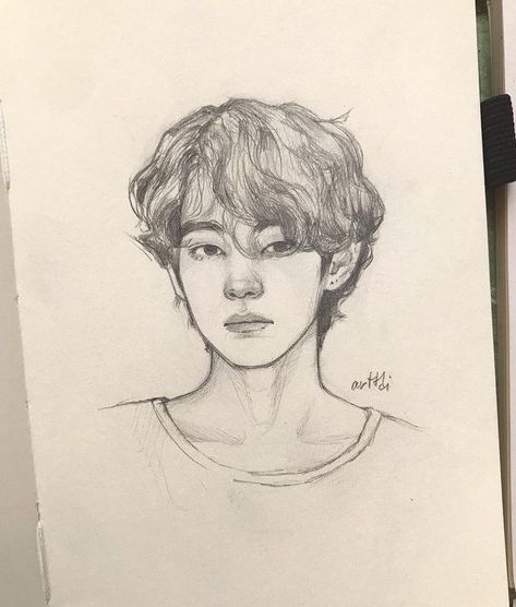 #bts #bangtan #sketch #btssketch #drawingideas #drawing #v #taehyung #kimtaehyungbts Pencil Sketch Images, Anime Drawing Books, Sketches Tutorial, Kpop Drawings, Book Art Diy, Cool Wallpapers Art, Bts Drawings, Art Archive, Sketchbook Art Inspiration