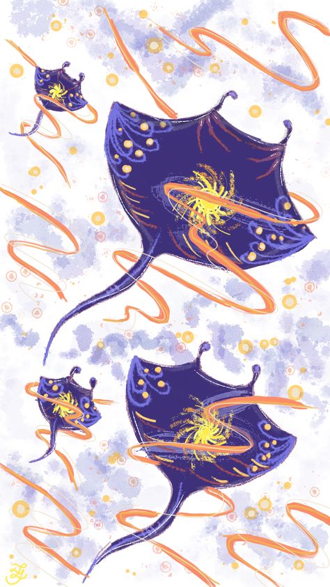 Stingray Wallpaper, Ocean Aesthetic Wallpaper, Keyboard Wallpaper, Becoming A Tattoo Artist, Widget Icons, Phone Decor, Wallpaper Iphone Wallpaper, Phone Ideas, Fish Wallpaper