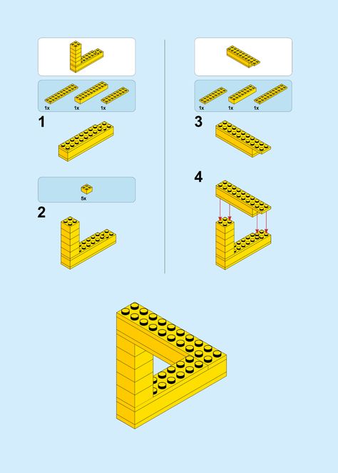 Easy Things To Make Out Of Legos, Easy Lego Creations Step By Step, Cool Lego Ideas To Build Easy, Lego Easy Ideas, Simple Lego House, Simple Lego Creations, Simple Lego Builds, Lego Ideas To Build Instructions, Lego Ideas To Build Easy