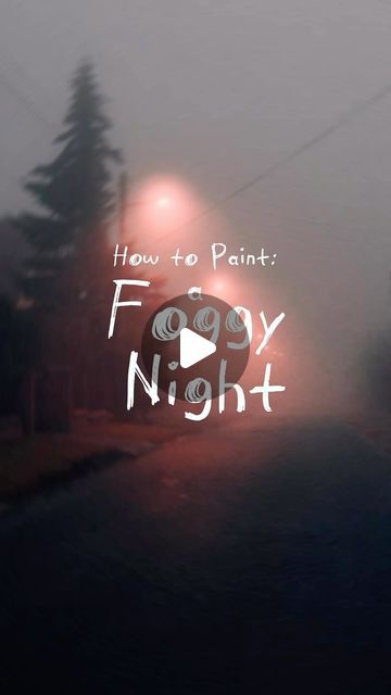 Daphne Frizzle on Instagram: "How To Paint: ☁️Foggy Nights☁️🌙 (1/2) works with gouache, acrylic or oil paint!
-
Painted using gouache on an @artefexart watercolor Chartapanel (use my code MSFRIZZLE for a discount!)
-
#painting #paintingtutorial #howtopaint #foggynight #spookyseason #spookyart #gouache #landscape #landscapepainting #relaxingvideos" How To Paint Foggy Forest Acrylic, Foggy Landscape Painting, How To Paint Fog, Gouache Landscape, Foggy Landscape, Street Painting, Foggy Forest, Acrylic Painting Tutorials, Night Painting