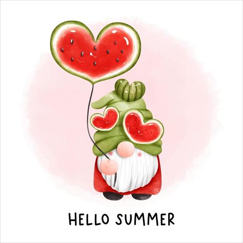 Yalda Illustration, Pixel Watermelon, Watermelon Gnome, Watermelon Illustration, Cool Black Wallpaper, Watercolor Watermelon, Buddha Doodle, Fruit Watermelon, Duck Wallpaper