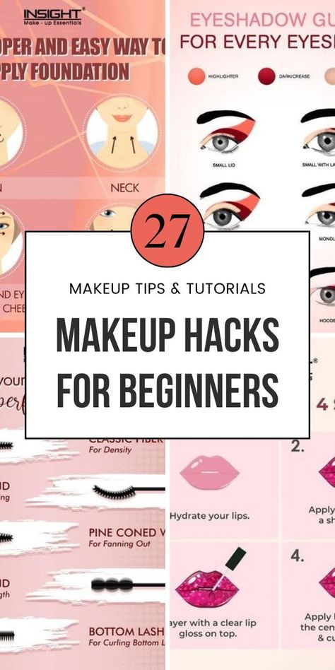 Steps Of Makeup How To Apply, Makeup Beginner Tips, How To Do Makeup For Beginners Tutorials, Makeup Ideas Beginners Simple, Simple Easy Makeup For Beginners, Easy Beginner Eye Makeup, Basic Makeup Products For Beginners, Tutorial Makeup Simple, How To Apply Eye Makeup