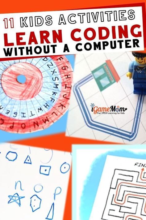 Fun kids activities to learn coding without a computer. Unplugged STEM activities for Hour of Code, computer porgramming class, elementary school students. Code Learning, Outdoor Science, Coding Activities, High Scope, Code Programming, Basic Coding, Learn Coding, Learn Computer, Science Learning