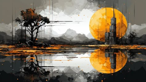 Desktop Wallpaper Art Paintings, Pc Wallpaper 1440x900 Full Hd, Abstract Wallpaper Laptop, Japan Aesthetic Wallpaper Pc, Wallpaper Backgrounds 1920x1080, Horizontal Scenery, 5120x1440 Wallpaper, Extra Large Widget, Landscape Paintings Horizontal