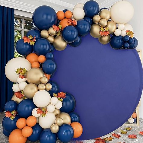 Amazon.com : 7.2ft Navy Blue Round Backdrop Cover Suitable for 7ft/7.2ft Circle Stand Polyester Navy Blue Birthday Party Wedding Photography Circle Arch Backdrop Cover : Electronics Navy Blue Birthday, Circle Arch Backdrop, Blue Birthday Party, Circle Arch, International Party, Blue Birthday Parties, Round Backdrop, Arch Backdrop, Party Table Cloth