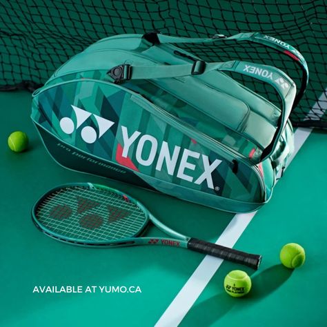 Introducing the 2024 Yonex BAG92429 - 9 PCS Pro Racket Bag! 🎾🎒 Designed for the serious player, these bags offer ample space and advanced features to accommodate your entire arsenal. Stay organized and prepared for every match with Yonex's latest in tennis bag innovation. Shop yours at YUMO.CA!🔗 Racket Bag Tennis, Yonex Badminton Bag, Yonex Tennis, Squash Rackets, Organized Travel, Badminton Bag, Racquet Bag, Tennis Bag, Tennis Shop