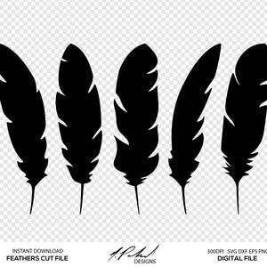 Feather Project, Native American Svg, Feather Shapes, Feather Png, Feather Clip Art, Feather Svg, Feather Template, Paper Feathers, Silhouette Template