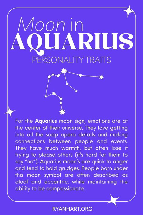 Aquarius Moon Traits, Aquarius Moon Woman, Aries Sun Aquarius Moon, Moon In Aquarius Woman, January Magick, Moon Person, Aquarius Moon Sign, Aquarius Personality Traits, Moon Aquarius