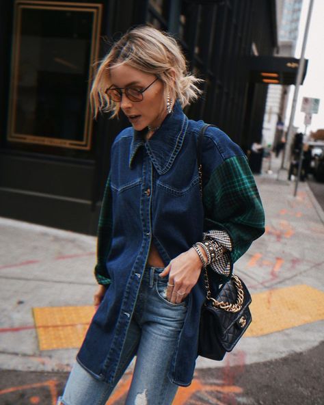 Mary Lawless Lee on Instagram: “90s kid at heart✌🏻” Mary Lawless Lee, Jeans Trend, Quoi Porter, Denim On Denim, All Jeans, Looks Street Style, Jacket Outfit, Influencers Fashion, Fashion Dresses Casual