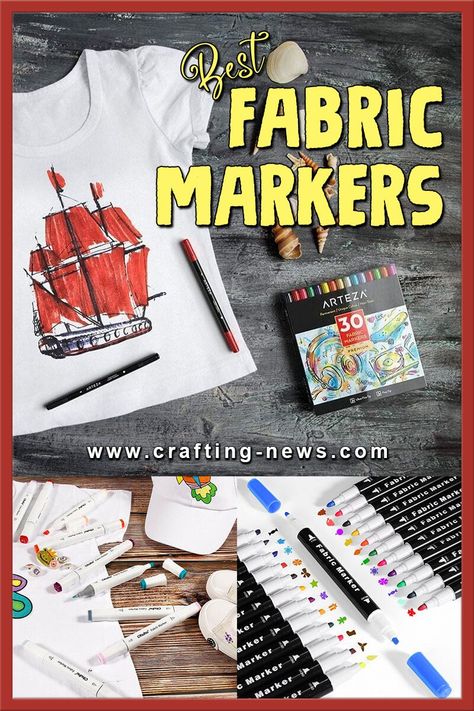 Fabric Markers Ideas, T Shirt Drawing Ideas Fabric Markers, Fabric Marker Ideas, Best Fabric Paint, Custom Canvas Bag, Make Your Own Stencils, Types Of Fabric, Marker Crafts, Shirt Drawing