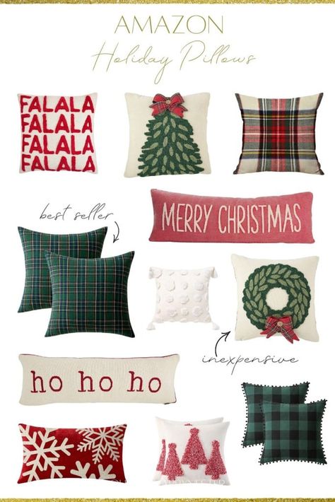 As the holiday spirit fills the air, it's time to transform your living space into a winter wonderland, starting with Amazon Holiday Pillows. Couch Pillows Ideas, Christmas Pillow Ideas, Christmas Couch Pillows, Christmas Couch, Pillows Amazon, Chocolate Covered Apples, Pillows Ideas, Pillow Ideas, Red Pillows