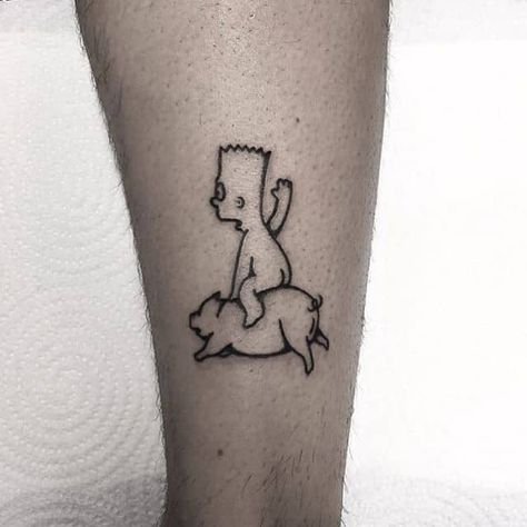 Top 134 Best Funny Tattoos [2022 Inspiration Guide] A Small Tattoo, Simpsons Tattoo, Tatuagem Masculina Pequena, Petit Tattoo, Clever Tattoos, Alien Tattoo, Inspiration Tattoos, Парные Тату, Weird Tattoos