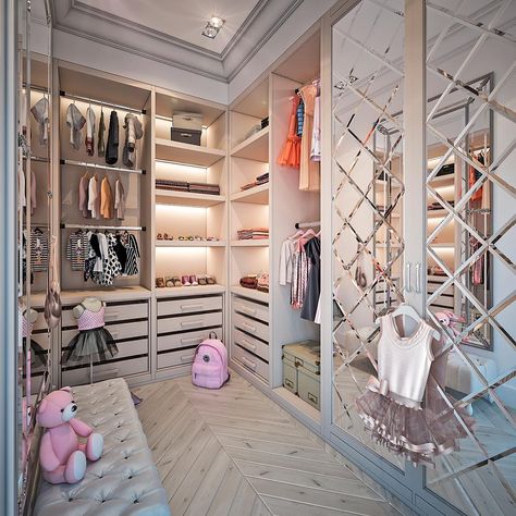 Trending Walk in closet designs and ideas for your home - Gazzed A Walk In Closet, Dressing Design, Classy Closets, Dream Closet Design, Walk In Closet Design, Closet Decor, Dream Closets, Kid Closet, Girl Bedroom Designs