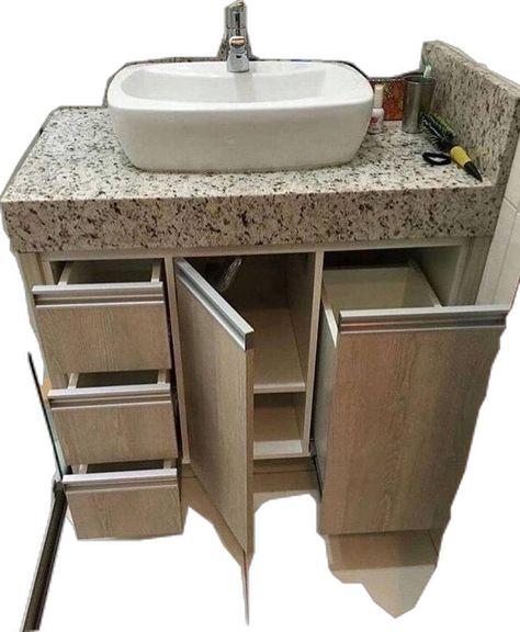 Wash Basin Bathroom Ideas, Bathroom Hand Wash Design, Washbasin Storage Ideas, Wash Basin Storage Ideas, Under Washbasin Storage Ideas, Bathroom Units Ideas, Wash Basin With Storage, Counter Wash Basin Design, Washbasin Counter Design