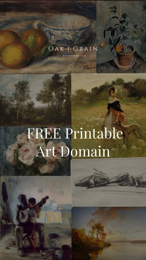 Art Prints Vintage, Art Print Decor, Free Domain Art, Printed Paintings, French Country Prints Wall Art, French Cottage Art, Wall Galleries Ideas, Vintage Art Free Printable, Art Download