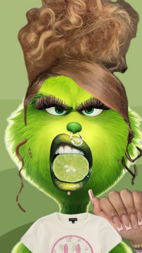 Baddie Patrick, Crazy Funny Pictures Aesthetic, Baddie Grinch, Preppy Characters, Slay Pictures, Girl Grinch, Preppy Grinch, Grinch Pictures, The Grinch Pictures