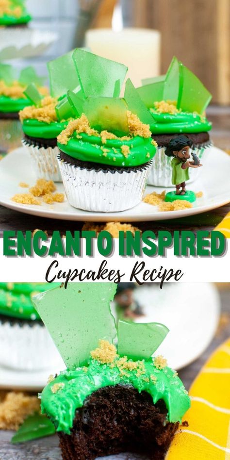 Encanto Movie Night, Encanto Cupcakes, Encanto Cookies, Recipe For Cupcakes, Encanto Movie, We Don't Talk About Bruno, Cookies Decoration, Movie Night Dinner, Cupcake Piping