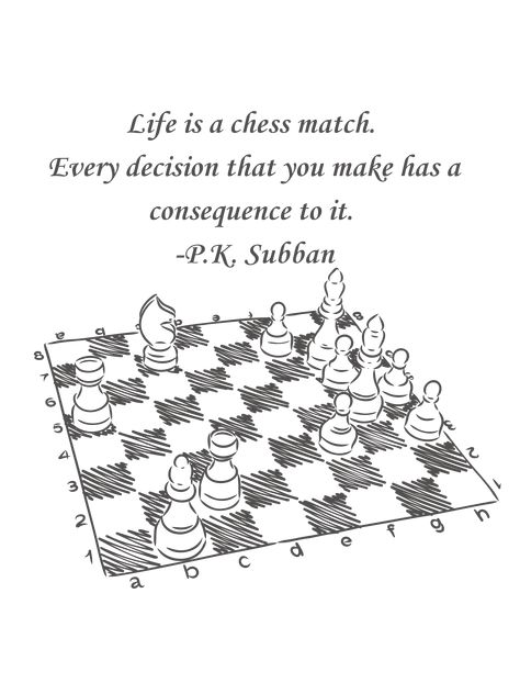 Life is a chess match. Every decision that you make has a consequence to it - P.K. Subban Life Is Like A Game Of Chess Quotes, Quotes About Chess, Chess Match, Chess Quotes, Anime Skirts, Game Quotes, Anime Quotes Inspirational, Chess Game, Anime Quotes